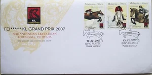 Malaysia FDC with Stamps (13.12.2007) - FEI ★★★★★ KL Grand Prix 2007 - Picture 1 of 5