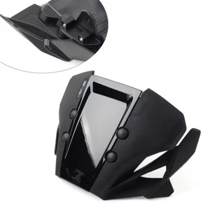 Black Motorcycle Front Windshield Visor Windscreen For Honda CB650R 2019-2023 - Imagen 1 de 8