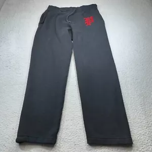 Polo Ralph Lauren Pants Men Medium Black Sweatpants Fleece Athletic Jogger Gym - Picture 1 of 16