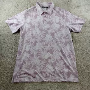 Travis Mathew Shirt Mens XL Plum Purple Sea Journey Tropical Floral 1MZ126 Polo - Picture 1 of 9