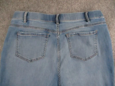 J Jill Jeans Womens 16 Blue Denim Boyfriend Straight Leg Ankle Mid Rise 34x29 - Image 1 of 4