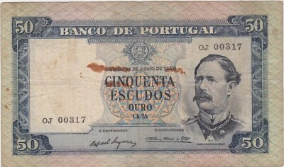 Portugal 50 escudos 1960 F Foto 1 de 2
