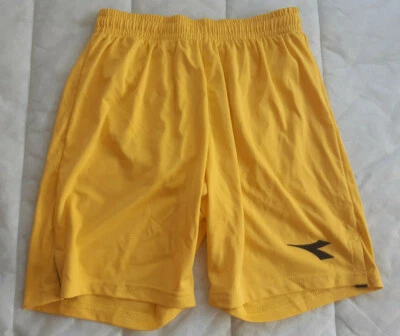 Pantalones Cortos Diadora Para Hombre Amarillos Deporte Fútbol Atlético Talla S Ropa Activa Foto 1 de 4