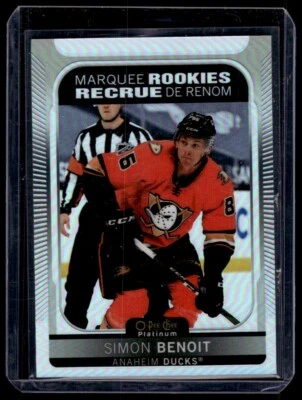 2021-22 O-Pee-Chee Platinum Rainbow Marquee Rookies Simon Benoit Rookie #235 - Image 1 of 2