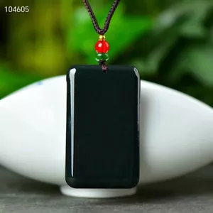 Certificado Nefrita Jade Colgante Hetian Jade Colgante Seguro Amuleto Joyería para Hombres - Imagen 1 de 6