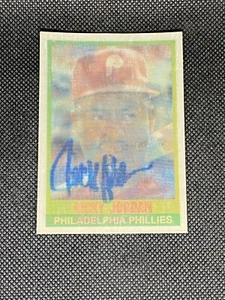 Ricky Jordan Philadelphia Phillies 1989 Sportflics Signed Auto Card #44 ~ COA - Picture 1 of 3