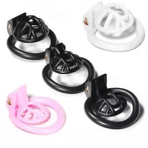 Mini jaula pene tortuga con 4 anillos de arco dispositivo de castidad cinturón para Sissy - Imagen 1 de 22