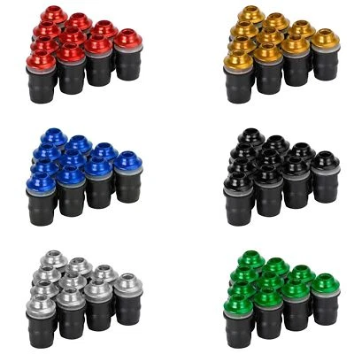 Motorcycle Wind Screen Shield Alu M5x16mm Screw Bolt Washers kit 10 Pack YO Foto 1 de 4