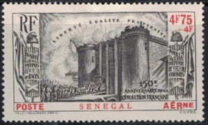 SENEGAL - 150eme ANNIVERSAIRE DE LA REVOLUTION - PA - AVEC CHARNIERE - COTE 23€ - Picture 1 of 2