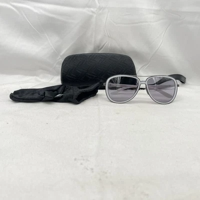 Oakley Mens Split Time Large Double Bridge Aviator Prizm Mirror Sunglasses Vapor - Image 1 of 4