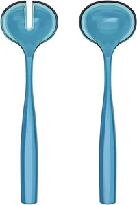 Servidor de ensaladas Guzzini Dolcevita (de base biológica) de plástico azul turquesa... - Imagen 1 de 2