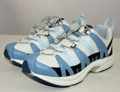Dr. COMFORT Refresh Women's  White / Blue # 3950 Athletic Diabetic Shoes  9 Wide - Image 1 of 4