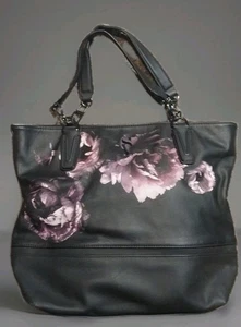 Simply Vera Floral Signature Tote Bag  Black - Picture 1 of 6