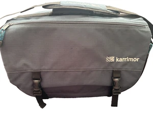 Karrimor Vintage Convertible Backpack Messenger Bag Blue Padded Straps Mesh Pkts - Picture 1 of 13