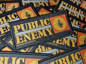 1x Public Enemy 1989 Def Jam Fadenkreuz Patch Aufnäher Neu Flavor Flav Chuck D - Bild 1 von 2