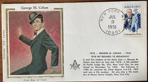 Dandy Doodle Dandy Colorano Silk Masonic 1756 George M. Cohen Yankee  - Imagen 1 de 1