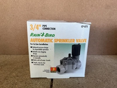 Rain Bird CP075 In-Line Automatic Sprinkler Valve 3/4" Pipe Connection C35 - Image 1 of 2