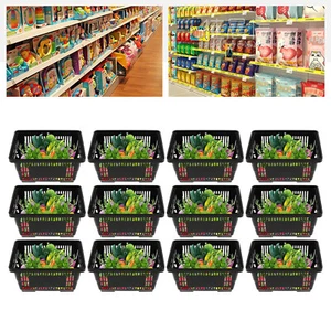 12 Pack 21L Shopping Basket Invisible Handle Design For Grocery Store Retails - Picture 1 of 16