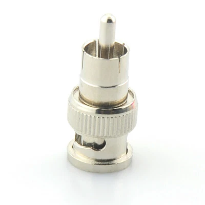 BNC Male to RCA Male Coax Connector Adapter Cable Coupler for CCTV Camera - Image 1 of 3