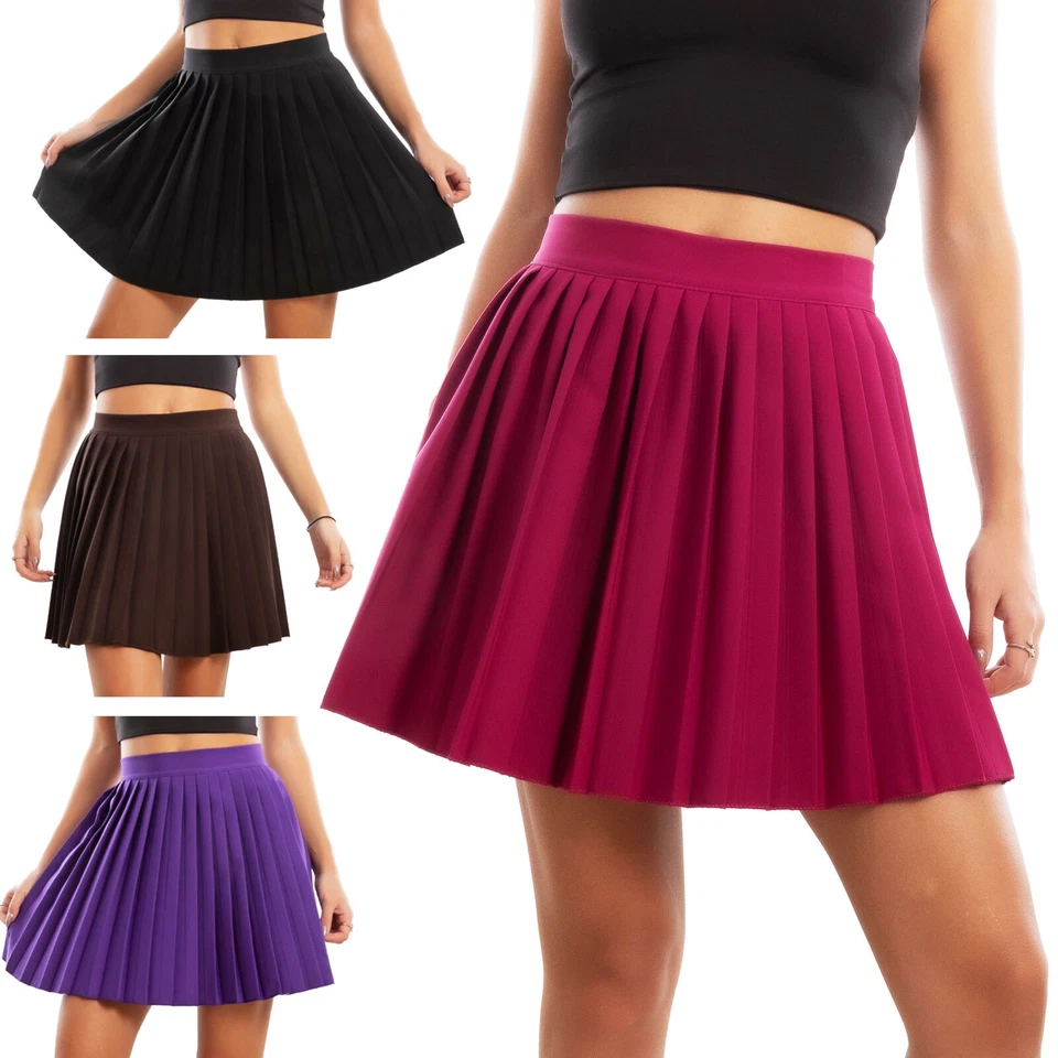 TOOCOOL VB-7722 Women's Flared Pleated Pleated Tennis Skateboard Skirt - Image 1 of 1