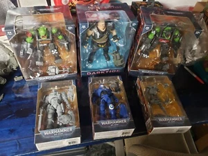 Warhammer 40k NIB Mcfarlane X6 orks, Ogryn, Space Marines, Army Builder Set NEW - Picture 1 of 7
