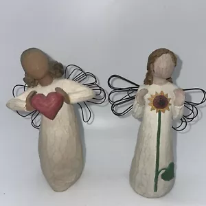 Willow Tree 2006 With Love Angel & 2001 Angel of Summer Figurine Susan Lordi - Picture 1 of 12