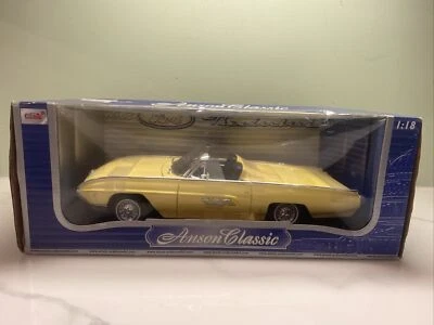 Anson 1963 ford thunderbird 1/18 Diecast model Yellow NIB - Image 1 of 4