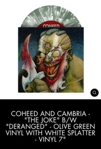 COHEED AND CAMBRIA - THE JOKE B/W DERANGED EVIL INK OLIVE GREEN & WHITE - Picture 1 of 1