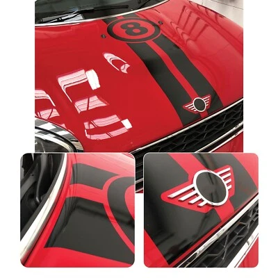 Decalcomania scarico aria vestibilità esatta strisce centrali vestibilità vinile mini Countryman Cooper F60 - Immagine 1 di 4