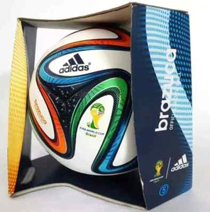 Adidas Brazuca 2014 FIFA World Cup Brazil Official Soccer Match Ball Size 5 - Picture 1 of 6