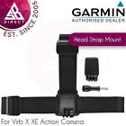 Garmin Kopfgurthalterung mit fertigem Clip für Garmin Virb X, XE, Ultra Action Kamera