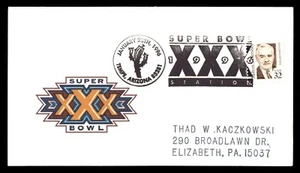 MayfairStamps US 1996 Arizona Super Bowl XXX Station Tempe Cover aar_95201 - Picture 1 of 2