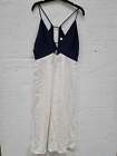 Reiss NAVY-White Ella Colour Block Dress Navy/ White  Uk 12