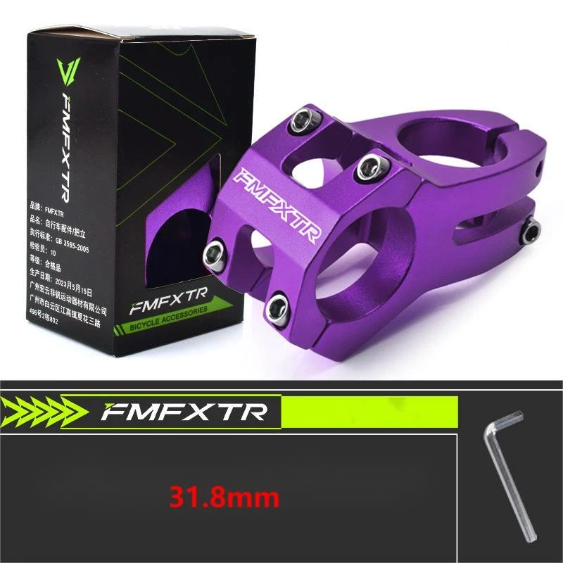 25.4/31.8mm Mountain Bike Bicycle Aluminum Alloy Short Handlebar Stem Risers - Image 1 of 4