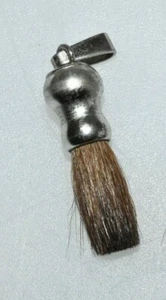 Antik Miniatur Rasierpinsel mit echten Borsten 835 Silber Fach A3 - Bild 1 von 2