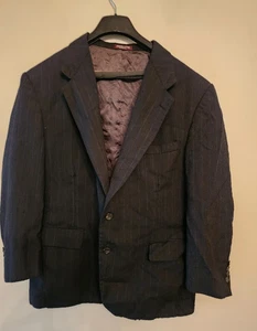 VTG Evan Picone grey Wool Two Button Blazer Men’s 44 short - Picture 1 of 4