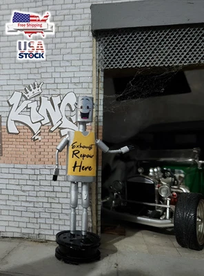 Maniquí Muffle Resina PINTADO Figura Escala 1/18 Diorama Garaje Accesorio Foto 1 de 4