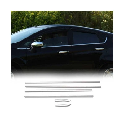 Transmisor de moldura de ventana para Ford Fiesta 2011-2019 acero inoxidable 8 piezas Foto 1 de 4