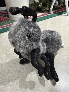 "Juguete de peluche hormiga negra insecto lindo entomología ingeniero de suelos inusual 8"" cordero albaricoque" - Imagen 1 de 6