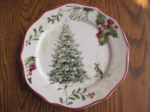 Better Homes & Gardens Heritage Collection Winter Forest Evergreen Salatteller - Bild 1 von 2