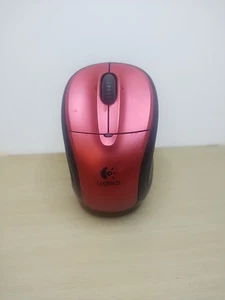 Logitech M305 Wireless Optical Mouse w/ Unifying Receiver Crimson Red EXC COND - Picture 1 of 7