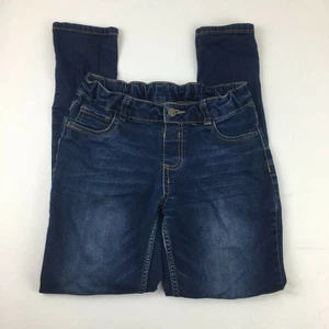 Total Girl Girls Skinny Jeans Blue Medium Wash Whiskered Pockets Stretch 16 Reg - Picture 1 of 10