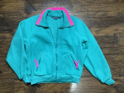 Chaqueta De Colección Años 90 Columbia Polar Cremallera Hecha en EE. UU. Hombres Grandes Mujeres Med Foto 1 de 4