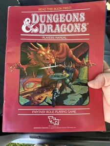 TSR D&D Dungeons Dragons Manual del Jugador 1983 De Colección Gran Forma Primera Impresión - Imagen 1 de 6