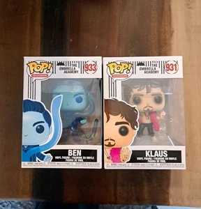 Funko Pop Umbrella Academy Ben #933 & Klaus #931 - Picture 1 of 6
