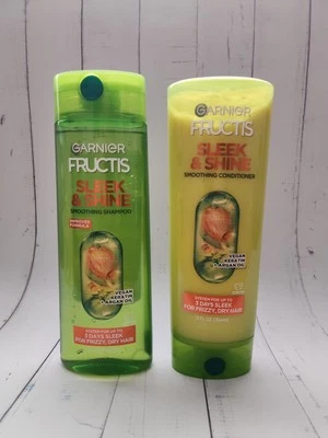 (Set of 2) Garnier Fructis Sleek & Shine Smoothing Shampoo & Conditioner, 12 oz - Image 1 of 2