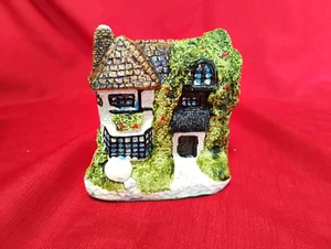 Vintage Hand Painted Ceramic Gypsum Home Country Village House - Picture 1 of 10