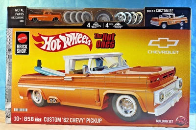 Mattel Brick Shop Hot Wheels Custom ’62 Chevy Pickup SURF ROD - Image 1 of 4