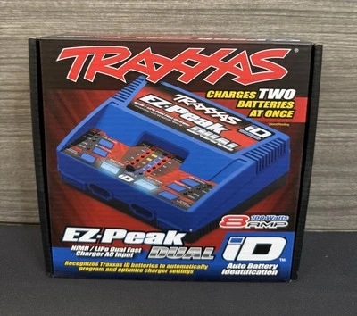 Traxxas 2972 EZ-Peak DUAL Output Auto-iD LiPo NiMH NiCad Charger(NEW) - Image 1 of 4