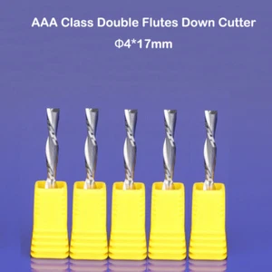 5 piezas cortador de plumón dos flautas para zurdos fresado helicoidal enrutador CNC 4x17 mm - Imagen 1 de 1